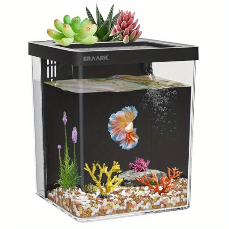 Aquarium Fish Keeping - Bureau-/thuisaquarium met filter, beginners aquariumset, geschikt