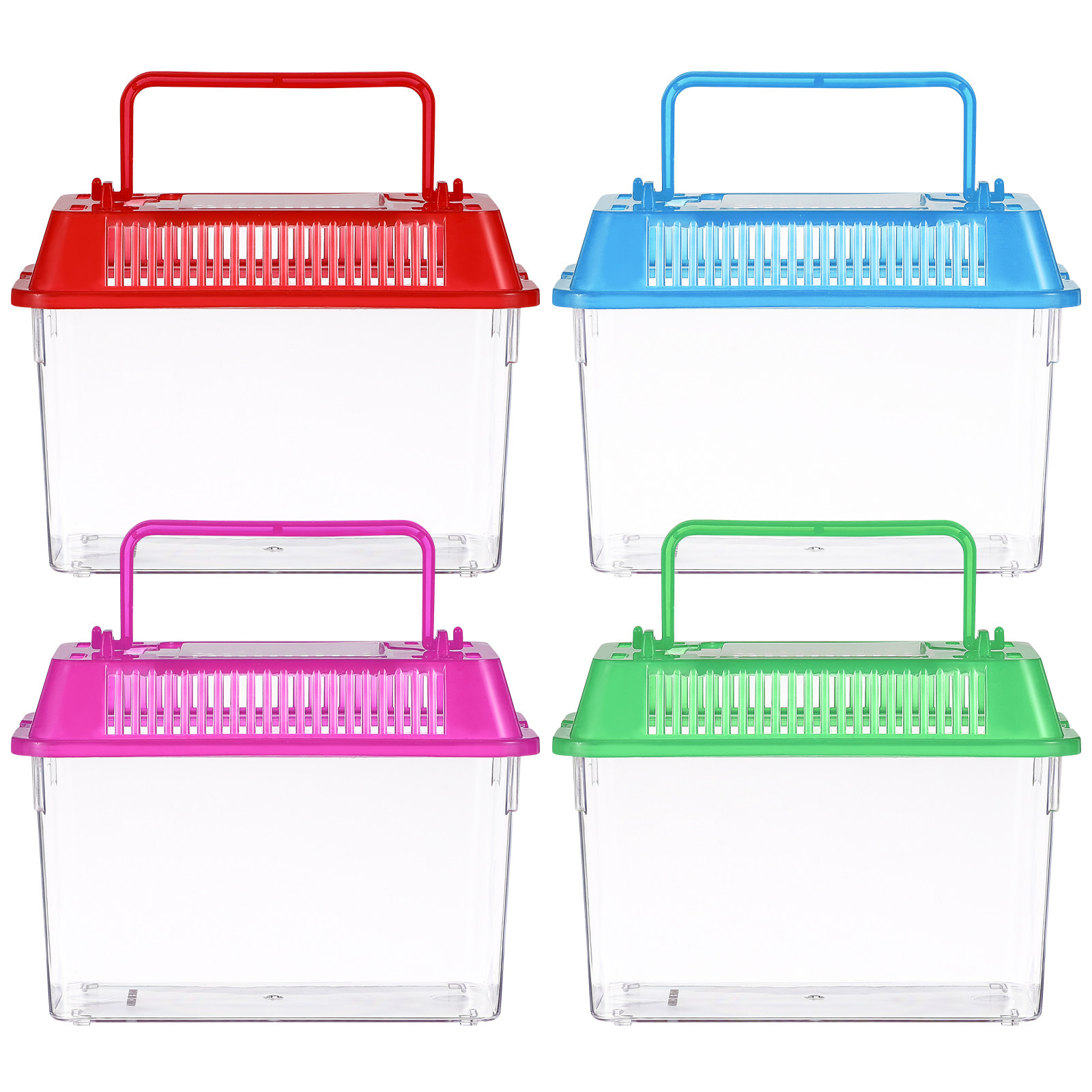 Betta Fish Tank - Handzame mini-visbak van plastic, draagbaar aquarium