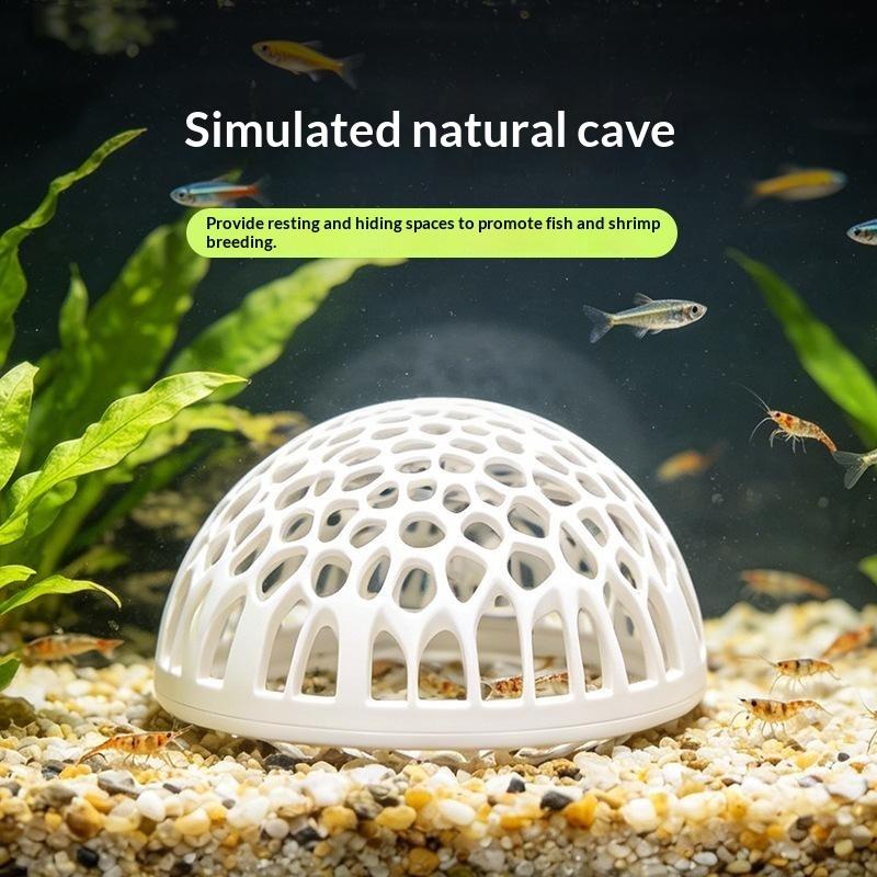 Aquarium Fish Betta - Nieuw aquarium garnalenhuis, grot, mini poreus