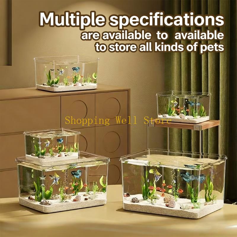 KX4B Onbreekbaar aquarium Kras - Betta Fish Tank recensie en prijs