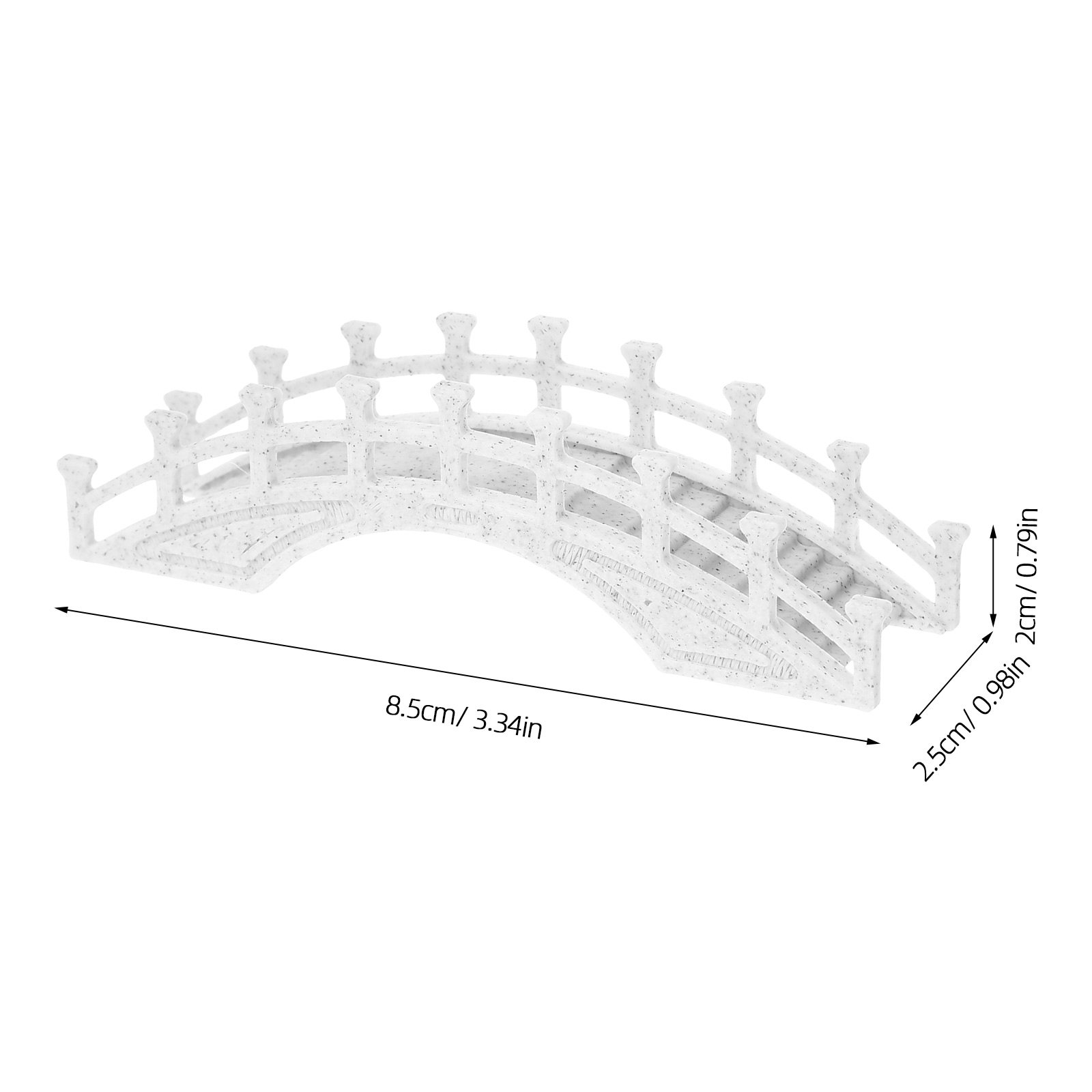 Miniatuur tuinbrug, boogbrug,  - Aquarium Decor recensie en prijs