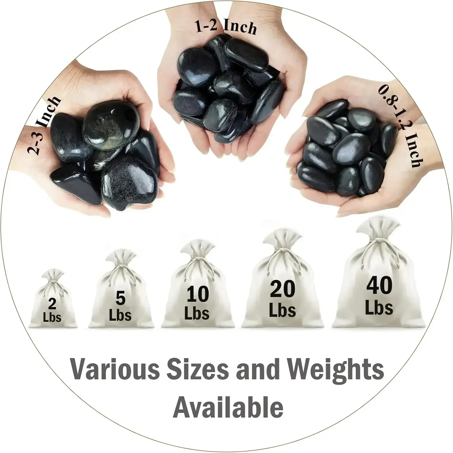 40 lbs zwarte rivierstenen voo - Aquarium Plants recensie en prijs