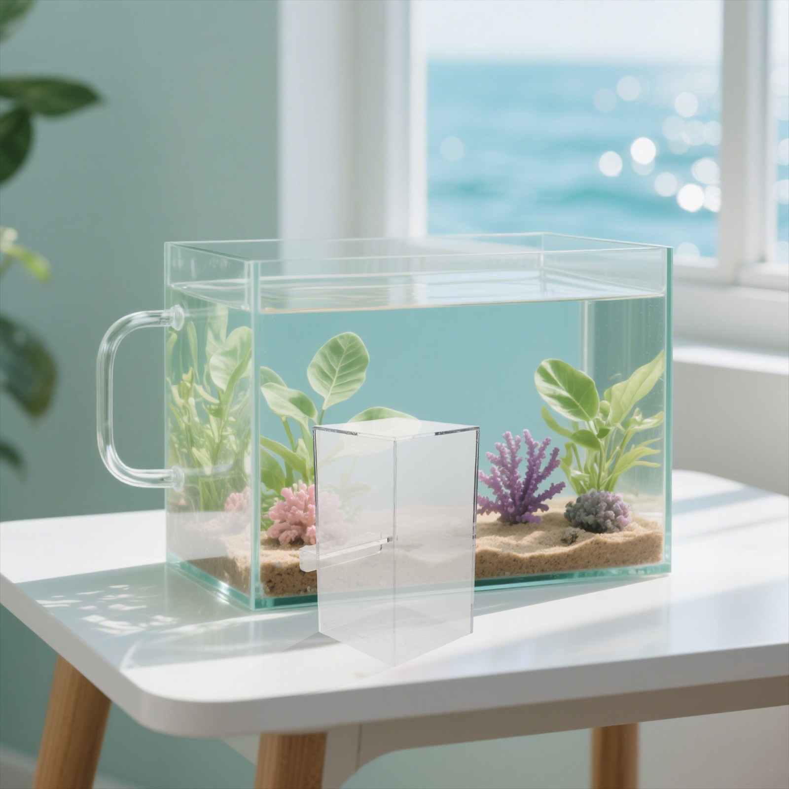 Negatieve druk, zwevend aquari - Betta Fish Tank recensie en prijs