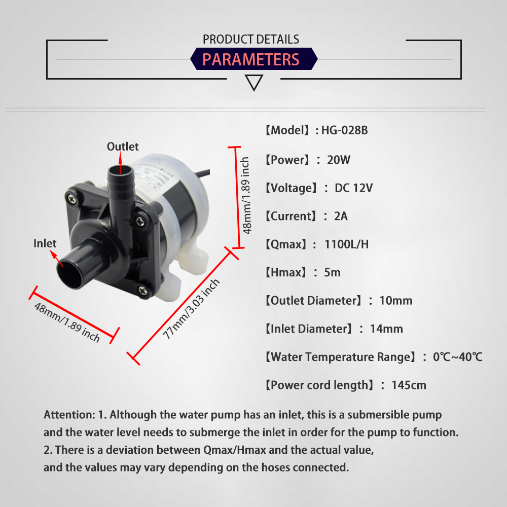 12V Dc Borstelloze Kleine Domp - Aquarium Pump recensie en prijs